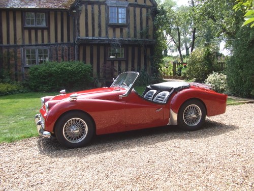 1960 TR3A original UK RHD O/D CHROME WIRES loads of history SOLD