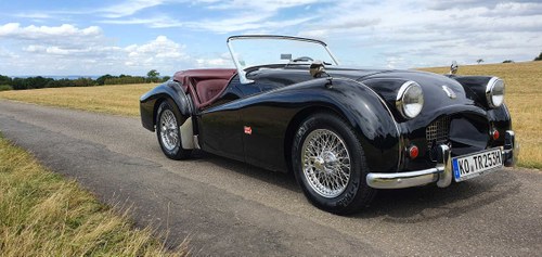1953 Triumph TR2 very early "Longdoor" model LHD For Sale