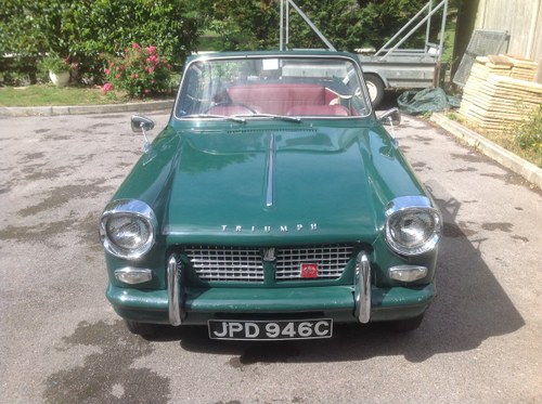 1965 Now sold Triumph Herald 1200 convertible SOLD