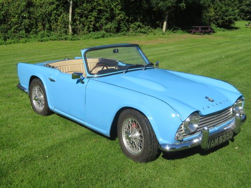 1966 Triumph TR4 with overdrive SOLD
