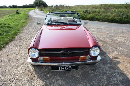 1969 TRIUMPH TR6. ORIGINAL UK FUEL INJECTED CAR WITH OVERDRI SOLD