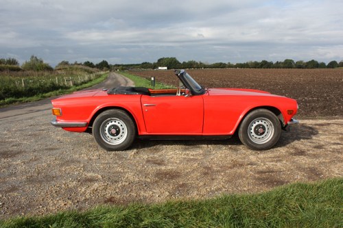 TR6 1970  GENUINE UK RHD  150 BHP TR6 WITH OVERDRIVE.  SOLD