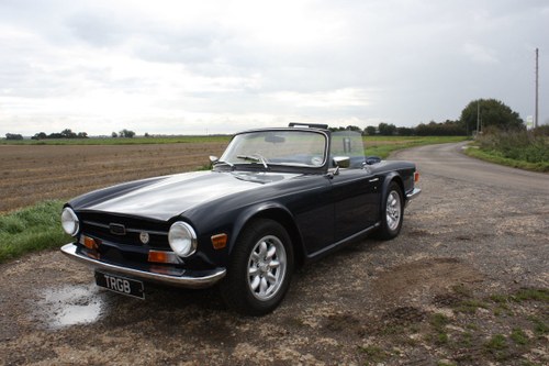 TR6 1971. ORIGINAL UK 150 BHP FUEL INJECTED CAR WITH OVERDRI VERKAUFT