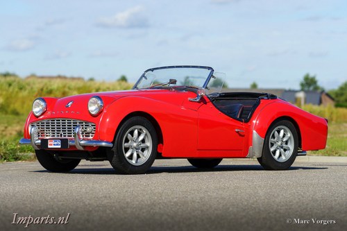 1960 Very nice Triumph TR3A with Overdrive (LHD) In vendita