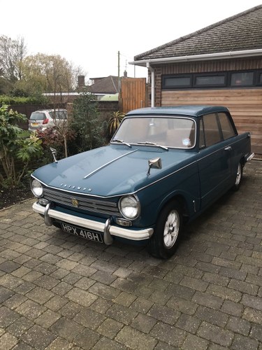 1970 New home needed. Triumph Herald. SOLD