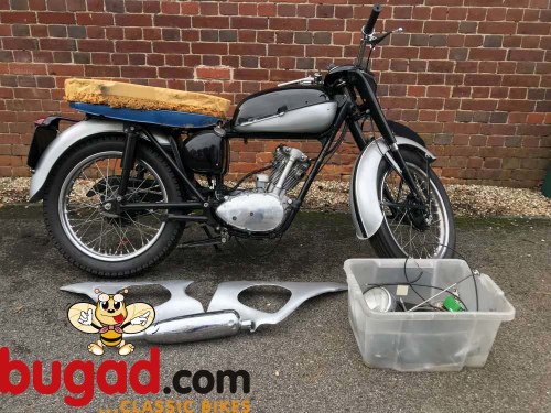 1957 Triumph Tiger Cub 200cc, Rolling Project, Many New Parts For Sale