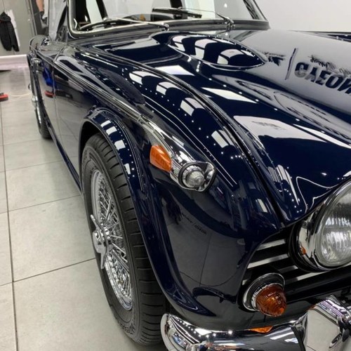 EXCEPTIONAL TRIUMPH TR5 1968 ROYAL BLUE WITH OVERDRIVE AND S SOLD