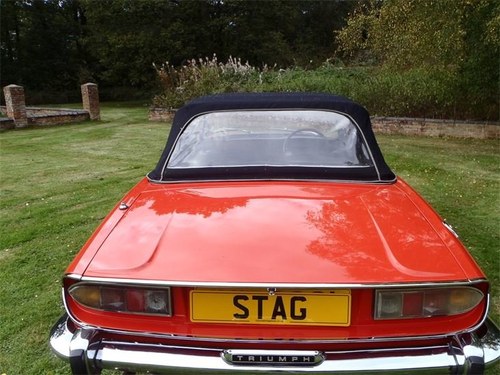 Triumph Stag Mk11 1974 Manual 2 Owners from New. In vendita