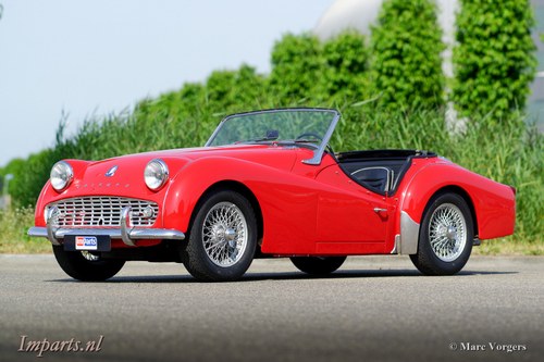 1961 very good Triumph TR3A with Overdrive (LHD) For Sale