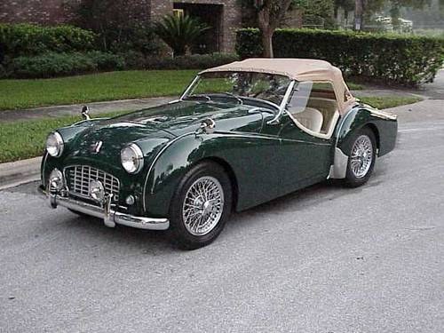 1956 Triumph TR3 in BRG with 2.2 Engine SOLD