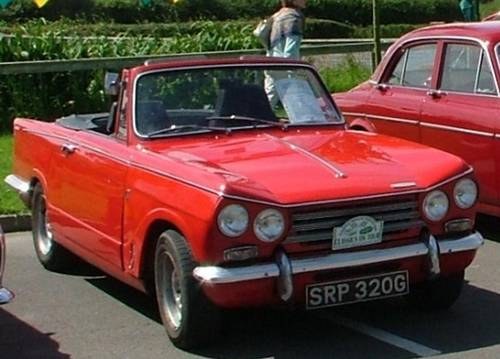 1969 Triumph Vitesse Mark II convertible with overdrive SOLD
