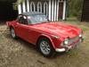 1965 TR4A Signal red black interior SOLD