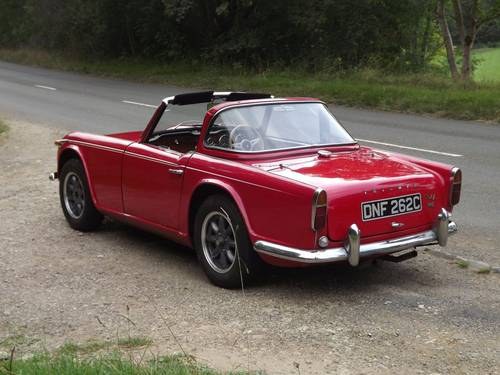 1965 TR4A Overdrive Surrey Top SOLD