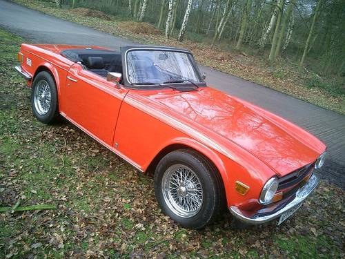 1973 Triumph TR6 - 2500 Fuel injected UK car SOLD