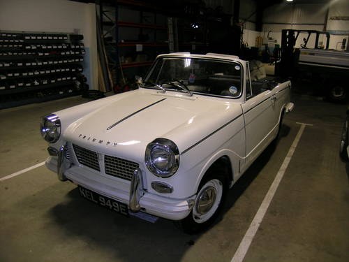 Triumph herald convertible 1967 ,white, SOLD