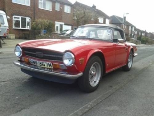 1974 Classic red TR6 SOLD