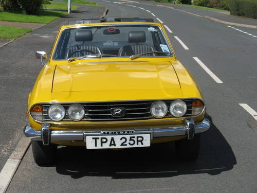 1976 Mk2 Stag Inca yellow SOLD