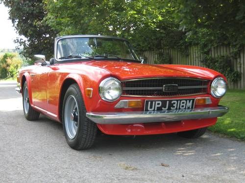 1974 Triumph TR6 PI with overdrive SOLD