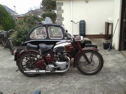 1949 Triumph Speed Twin/Watsonian Ascot Sidecar SOLD