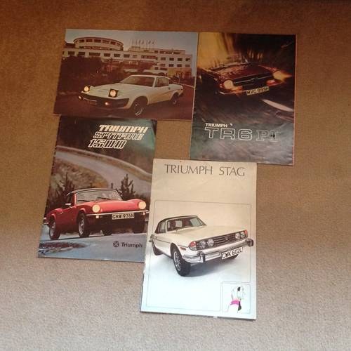 1970 Triumph sports car brochures from the severnties For Sale