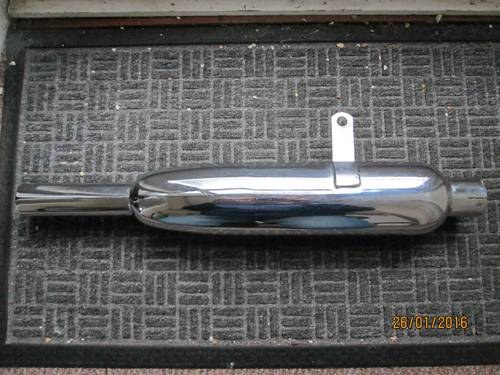 Triumph motorcycle silencer - Left hand side For Sale
