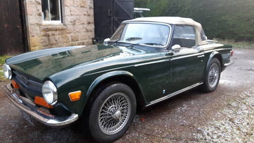1972 Triumph TR6 - British Racing Green, wire wheels For Sale