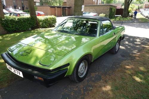 1980 One previous owner, history, TR7, Triton Green Met For Sale