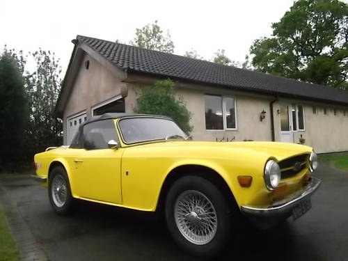 1969 Triumph TR6, Left Hand Drive. MOT`d and UK Registered  SOLD