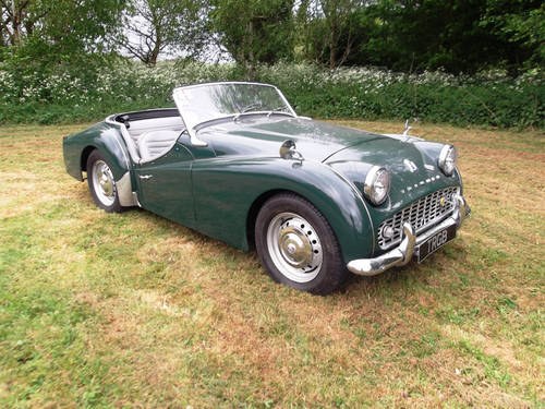1960 LEFT HAND TR3A FOR SALE SOLD