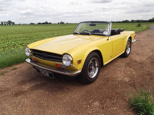 1974 FUEL INJECTED TR6 FOR SALE SOLD