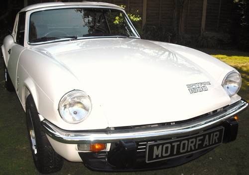 1982 TRIUMPH SPITFIRE 1500cc,4 OWNER,LOW MILES,OVERDRIVE,HARD TOP For Sale
