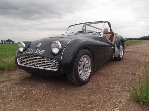 1959 GREEN TR3A FOR SALE SOLD
