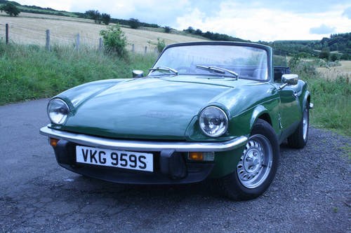 1978 Triumph Spitfire 1500 in Brooklands Green For Sale