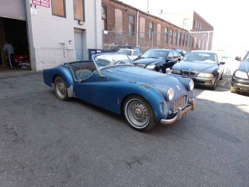 1956 Triumph TR3 Roadster Running Engine to Restore - SOLD