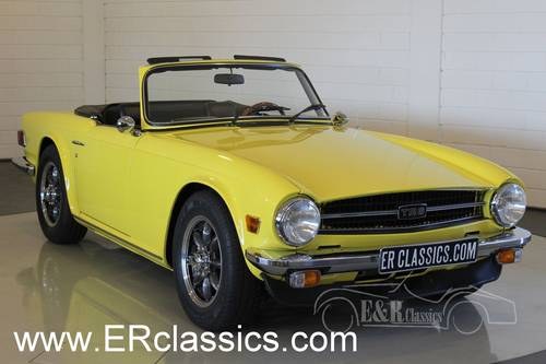 Triumph TR6 cabriolet 1975 overdrive, body-off restored For Sale
