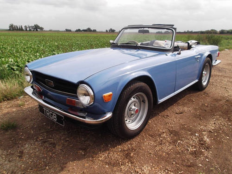 1974 TRIUMPH TR6 FRENCH BLUE WITH OVERDRIVE