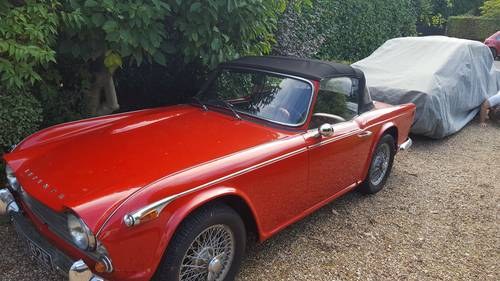 1967 Red Triumph TR4A LHD For Sale