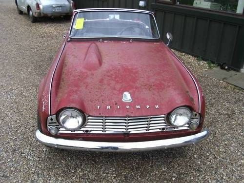 1964 TR4 Restoration project LHD For Sale