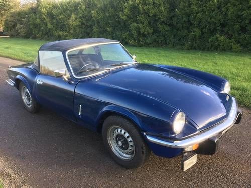 TRIUMPH SPITFIRE MKIV 1300 1972 PROJECT CAR SÅLD