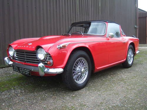 1967 Triumph TR4A. with  Surrey Top. For Sale