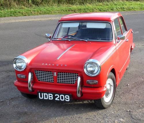Triumph Herald 948S Saloon 1961 Fully Restored SOLD