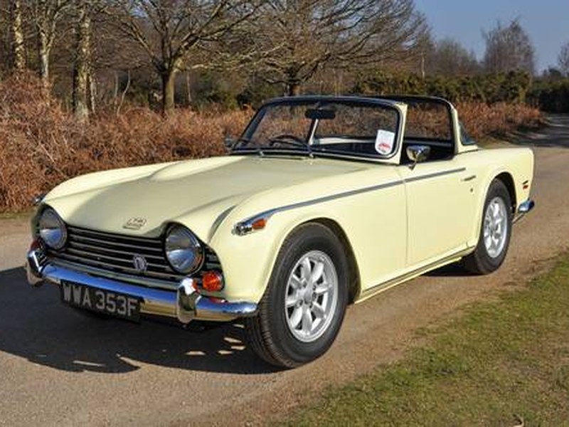 1968 TRIUMPH TR250 with Surrey Top.
