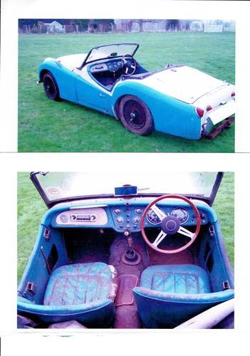 1957 TR3 FOR FULL RESTORATION but with all new panels In vendita
