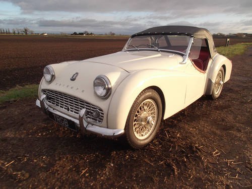 1961 TR3A WITH OVERDRIVE FOR SALE SOLD