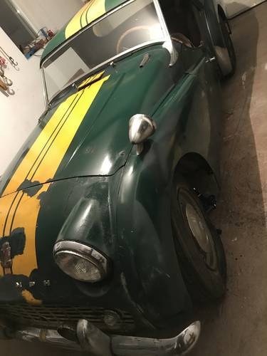 1958 Triumph tr3a with hardtop For Sale