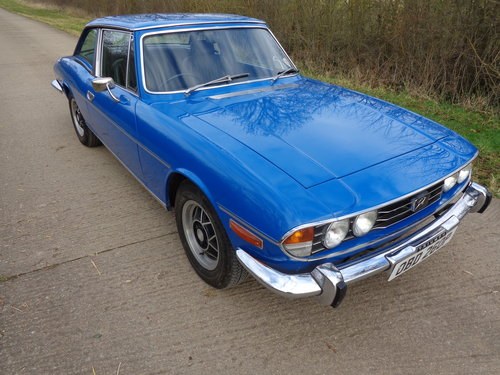 1976 A GENUINE LOW MILEAGE MANUAL/OVERDRIVE STAG IN TAHITI BLUE! For Sale