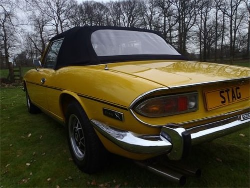 Triumph Stag Manual in Yellow.(Deposit Taken) For Sale