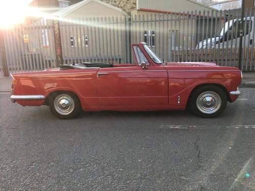 1971 Red Triumph Herald Convertible In vendita