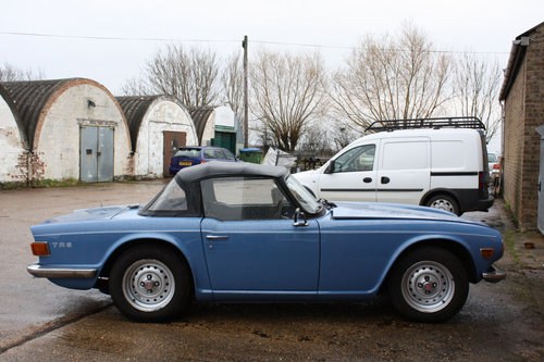 1974 FRENCH BLUE TR6 SOLD