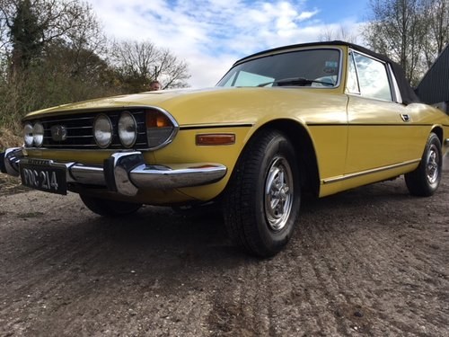 1973 Triumph Stag 3.0L V8 Manual - Mimosa Yellow For Sale